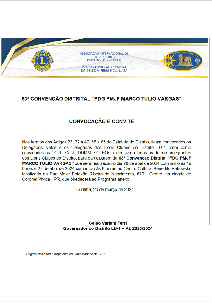 Convocacao 4rgd e conv